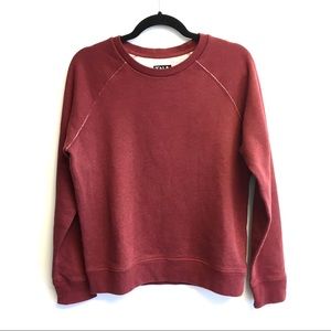 ARITZIA TNA Crew Neck Sweatshirt Burgundy M